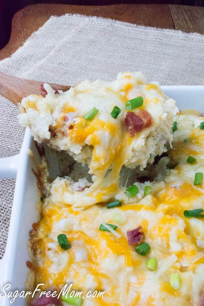 keto loaded cauliflower bake