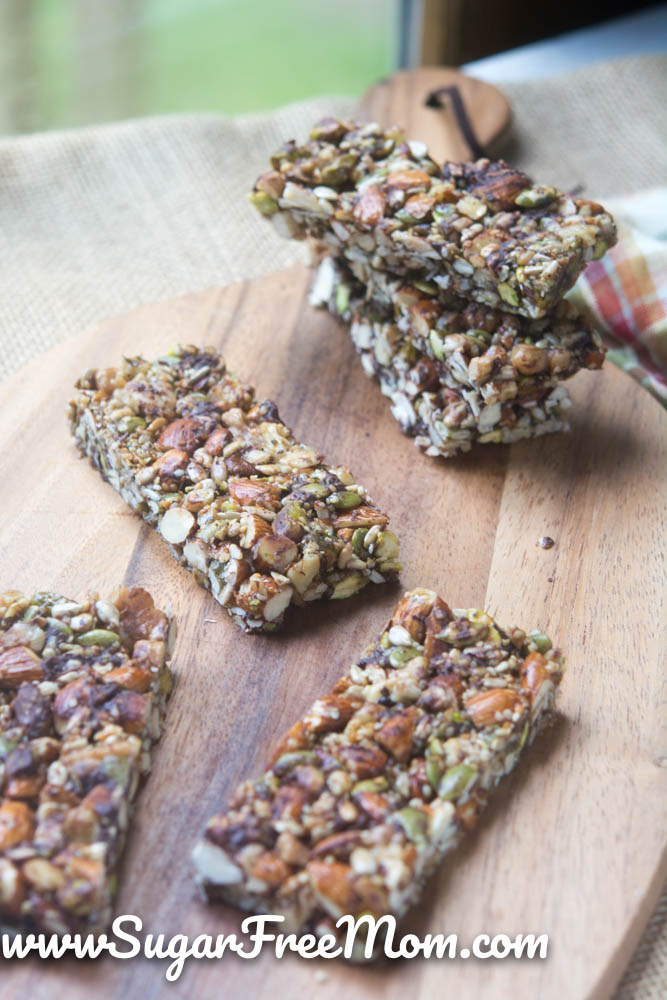 low carb sugar free granola bars