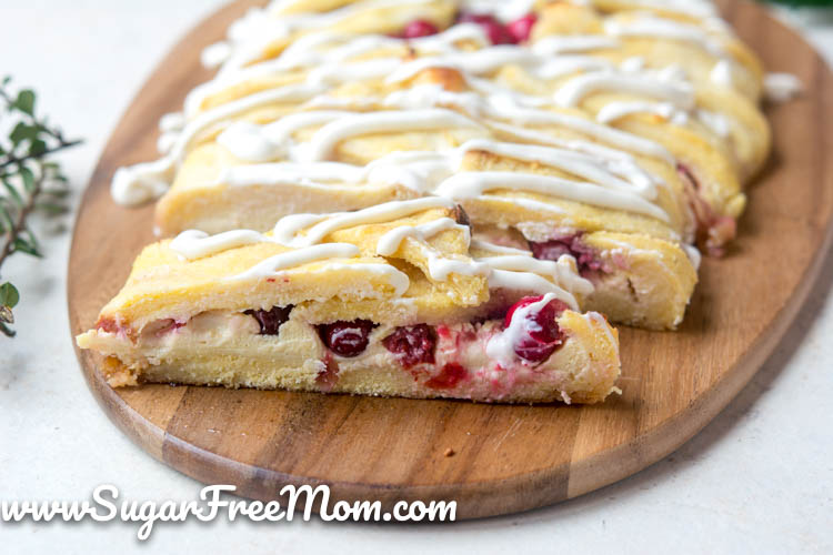 Low Carb Cranberry Cheese Danish