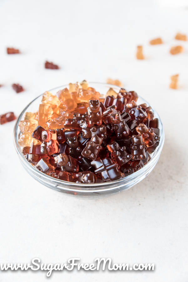 These Sugar Free Keto Gummy Bears are easy to make at home and you can control the low carb sweetener you use as well as how much you prefer for your family!