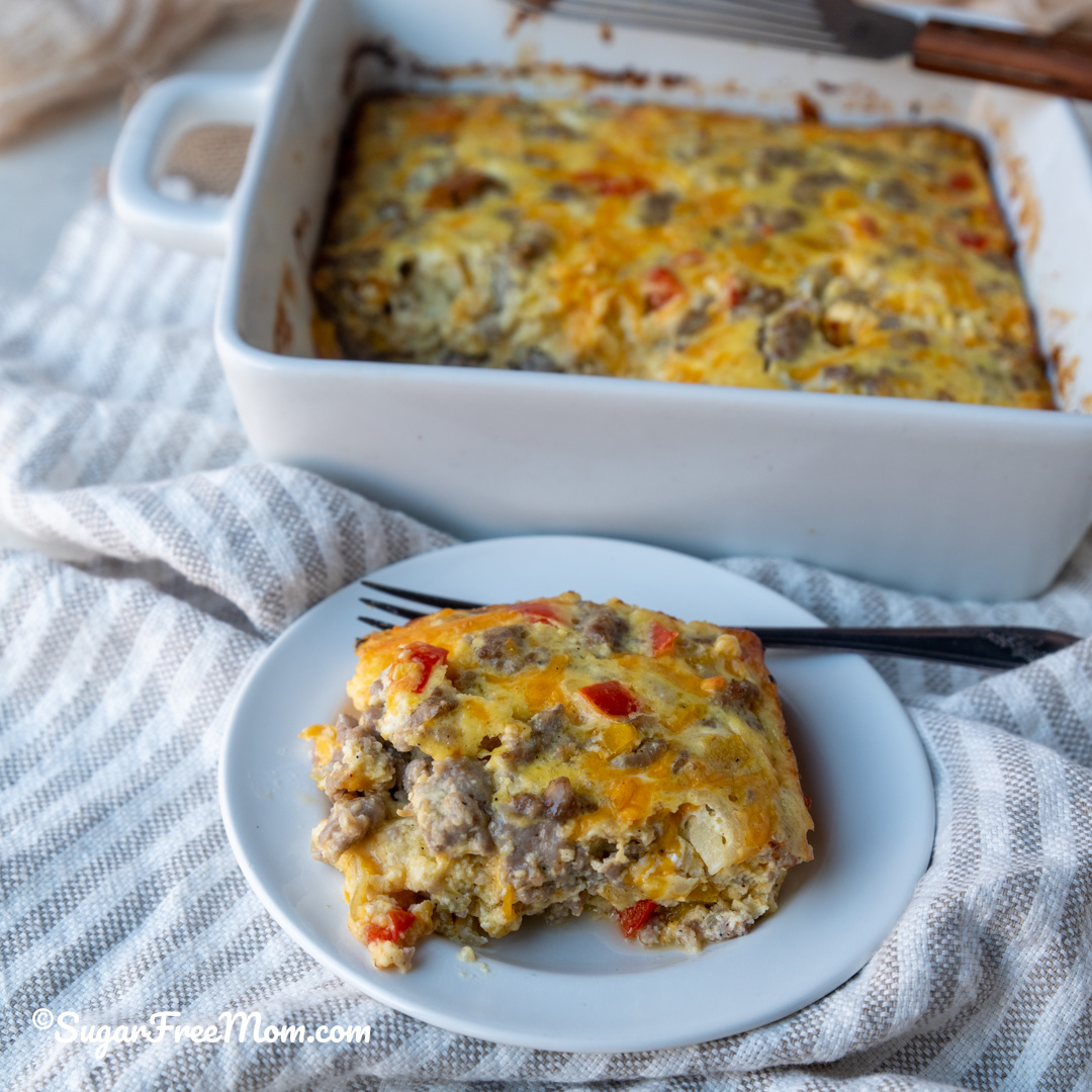 plate of breakfast casserole