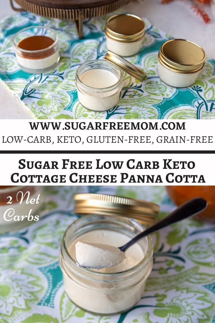 Sugar Free Low Carb Keto Cottage Cheese Panna Cotta